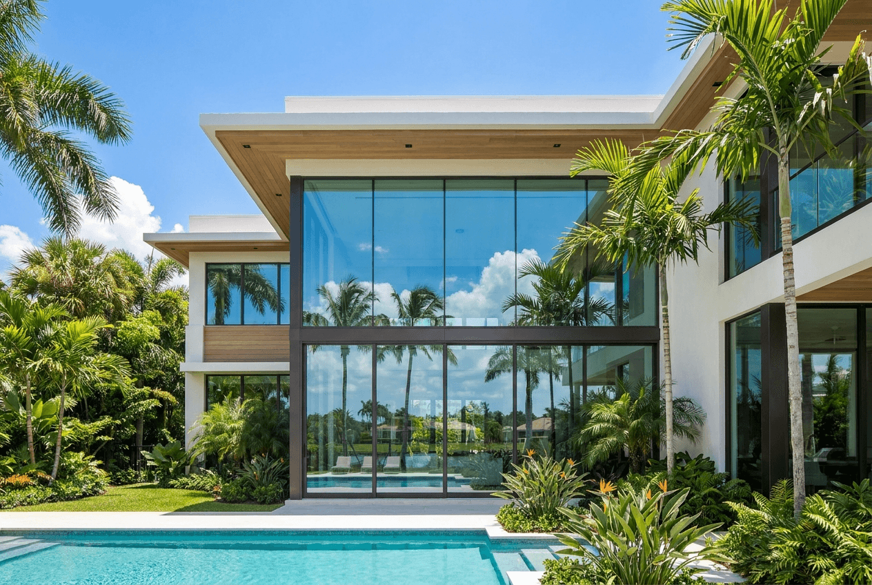 A Naples home with windows cleaned spot-free by Salt
